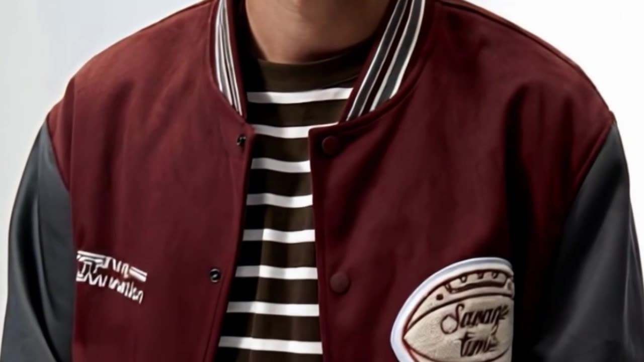 Varsity Jacket That Makes Red Unstoppable