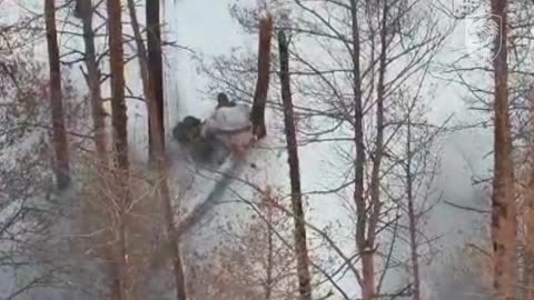 Russian Soldier Couldn't Make it More Disgusting if He Tried