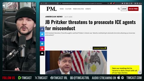 Democrat Threatens To ARREST ICE Agents In Chicago, Threat Of Civil War WORSE Than Ever | Tim Pool
