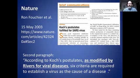 Dr. Andrew Kaufman educates us on Koch’s Postulates which is the standard criteria for judging....