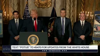 President Trump Makes an Announcement with the Secretary of War and the Secretary of the Navy