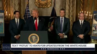 President Trump Makes an Announcement with the Secretary of War and the Secretary of the Navy