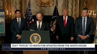 President Trump Makes an Announcement with the Secretary of War and the Secretary of the Navy