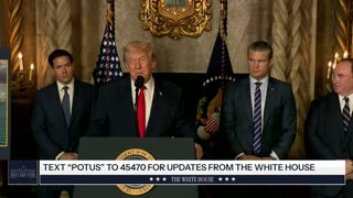 President Trump Makes an Announcement with the Secretary of War and the Secretary of the Navy