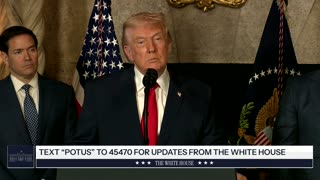 President Trump Makes an Announcement with the Secretary of War and the Secretary of the Navy