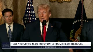 President Trump Makes an Announcement with the Secretary of War and the Secretary of the Navy