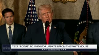 President Trump Makes an Announcement with the Secretary of War and the Secretary of the Navy