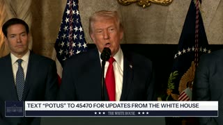 President Trump Makes an Announcement with the Secretary of War and the Secretary of the Navy