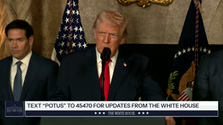 President Trump Makes an Announcement with the Secretary of War and the Secretary of the Navy