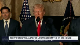 President Trump Makes an Announcement with the Secretary of War and the Secretary of the Navy