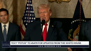President Trump Makes an Announcement with the Secretary of War and the Secretary of the Navy