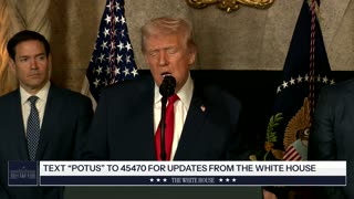 President Trump Makes an Announcement with the Secretary of War and the Secretary of the Navy