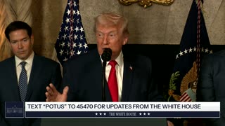 President Trump Makes an Announcement with the Secretary of War and the Secretary of the Navy