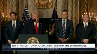 President Trump Makes an Announcement with the Secretary of War and the Secretary of the Navy