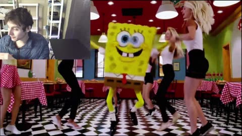 Outtake #998 Of The SpongeBob SquarePants Dancing With Women At A Domino's Fake Funny Parody Video