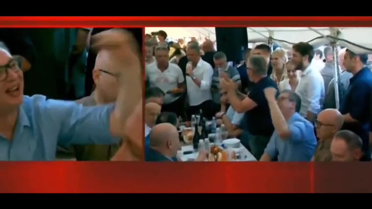 Vuçiç pi birra dhe dorovit muzikantët