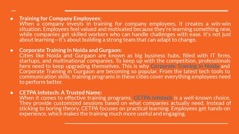 Elevate Your Skills: Significance of Corporate Training