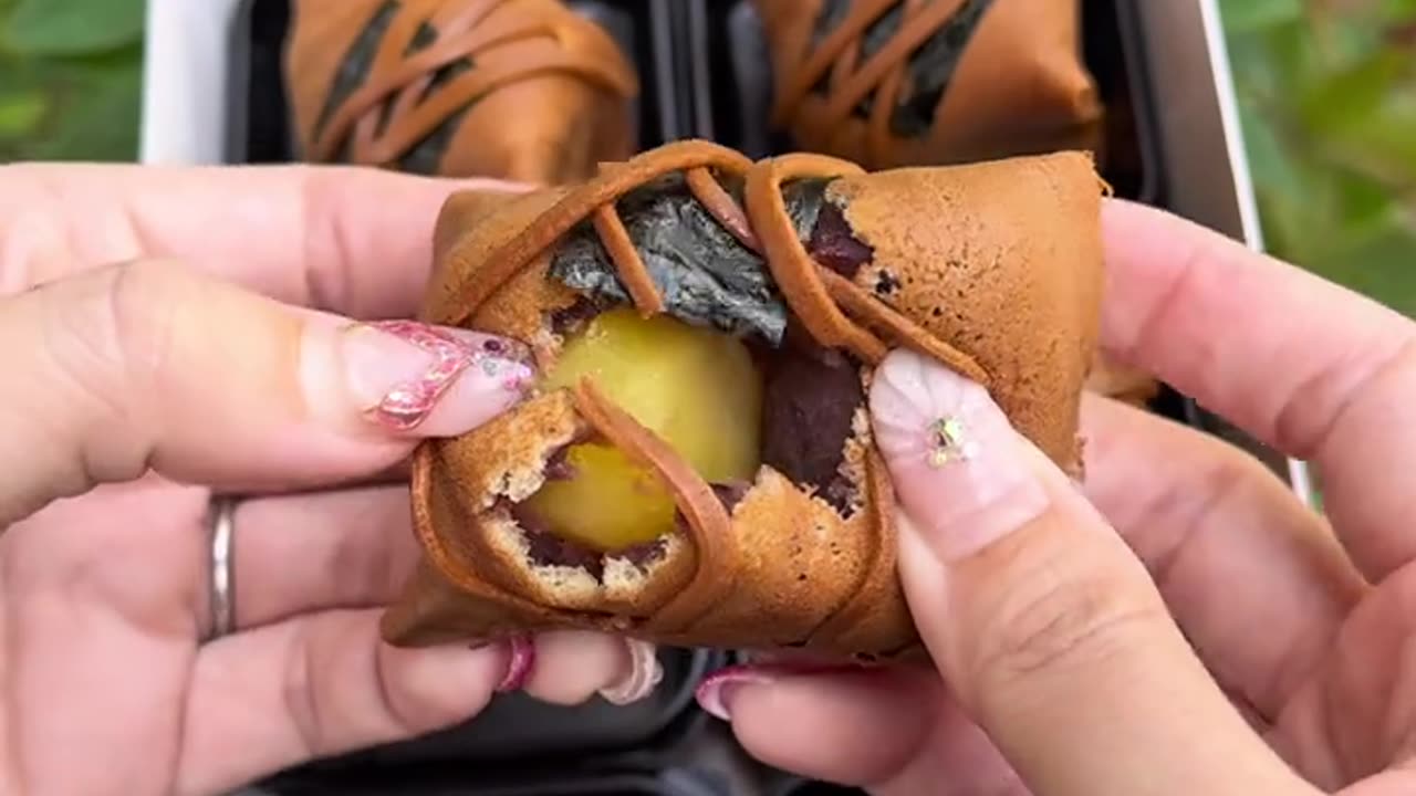 chestnuts stuffed with red beans