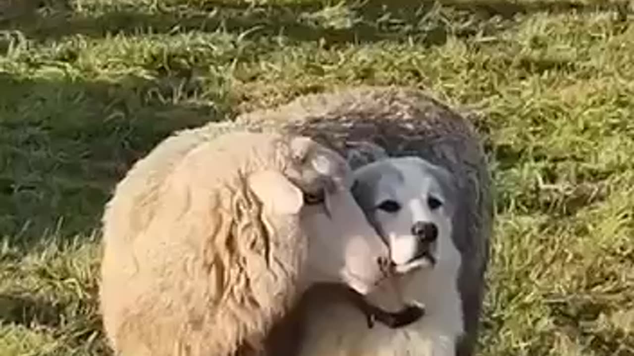Sheep Won’t Stop Smelling the Guard Dog!