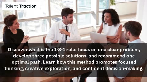 What Is The 1-3-1 Rule