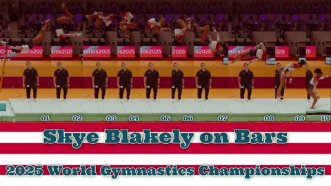 Prototype 340: USA's Skye Blakely on Bars at 2025 World Gymnastics Championships