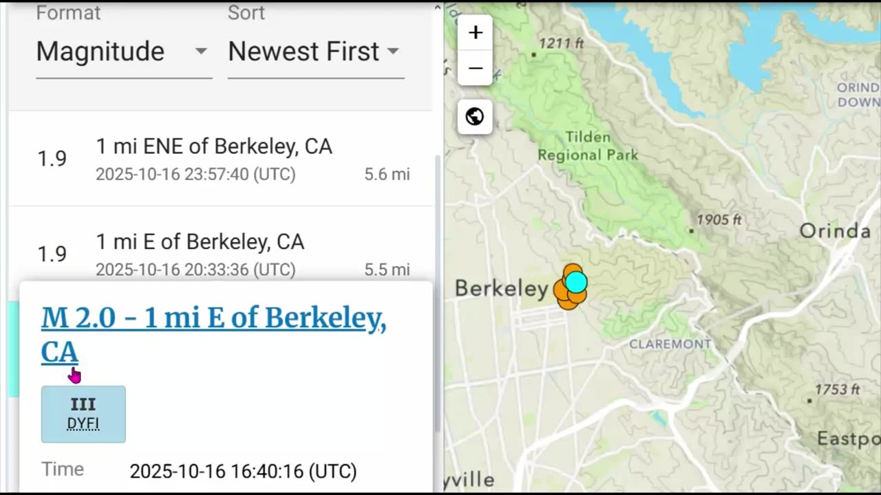 Earthquake Near UC Berkeley, Aftershocks: M3.1 Shakes Bay Area Before ShakeOut Drill