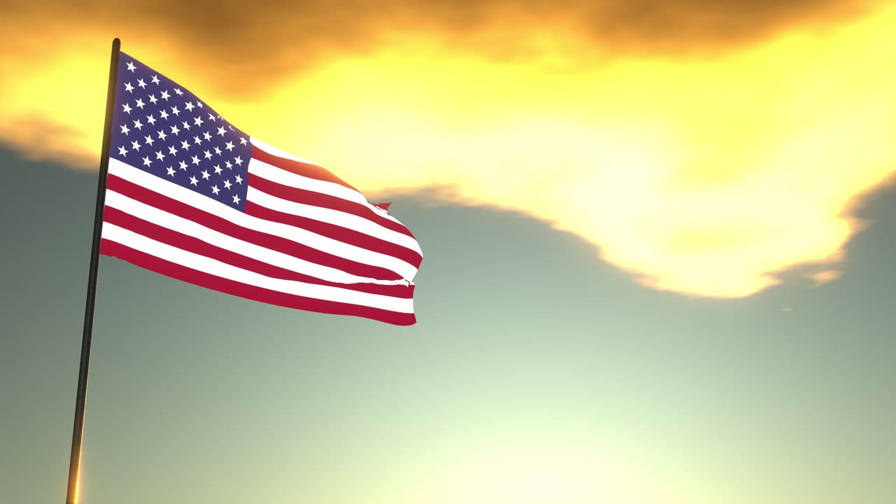 Flag Flapping in Breeze