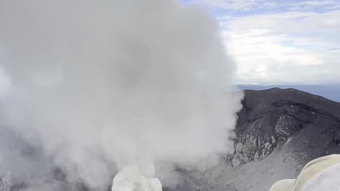Hiking to the Top of an Active Volcano