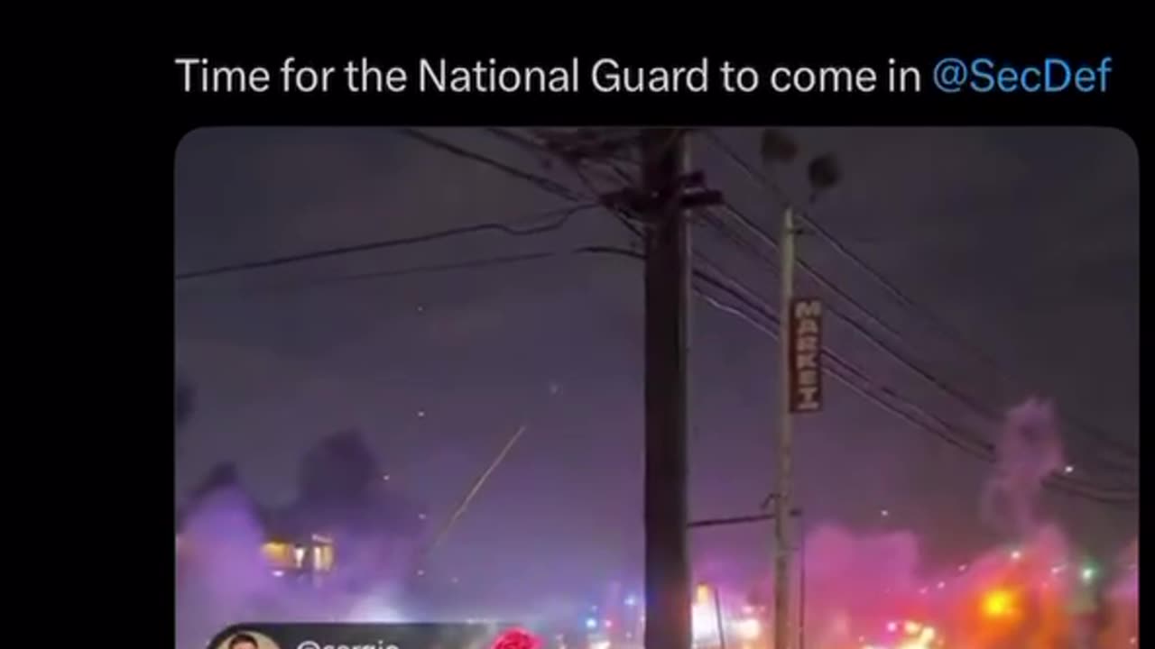 🚨 Mexican nationals waving foreign flag & launch deadly explosives at police in LA