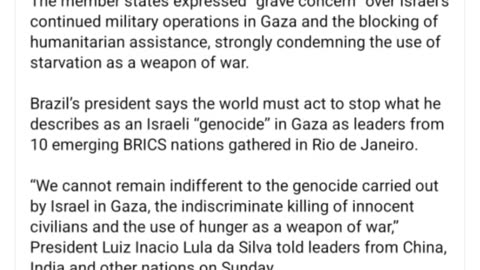 BRICS gets political Free Palestine 🇵🇸
