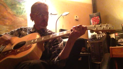 Burny Hill - Destruction is in The Heart of Man - Song on a Gibson acoustic guitar