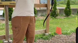 🏹 Slow Motion Archery | Bullseye Precision at Barefoot Bushcraft 🎯🌿