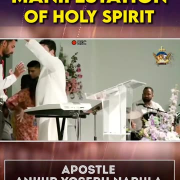MANIFESTATION OF HOLY SPIRIT | #shorts | APOSTLE ANKUR YOSEPH NARULA |#viral #ankurnarulaministries