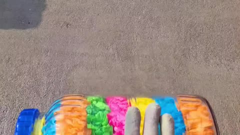 💥 Breaking Glass Bottles on Stairs! CRAZY Crunchy ASMR 🔥 #Shorts
