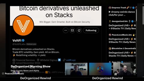 DeOrganized LIVE+ ⚡ Bitcoin + Stacks TV | Daily News • Builders • Games 11-4