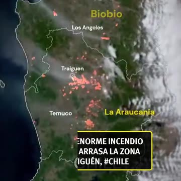 URGENTE - Grave Incendio en Traiguén, Chile