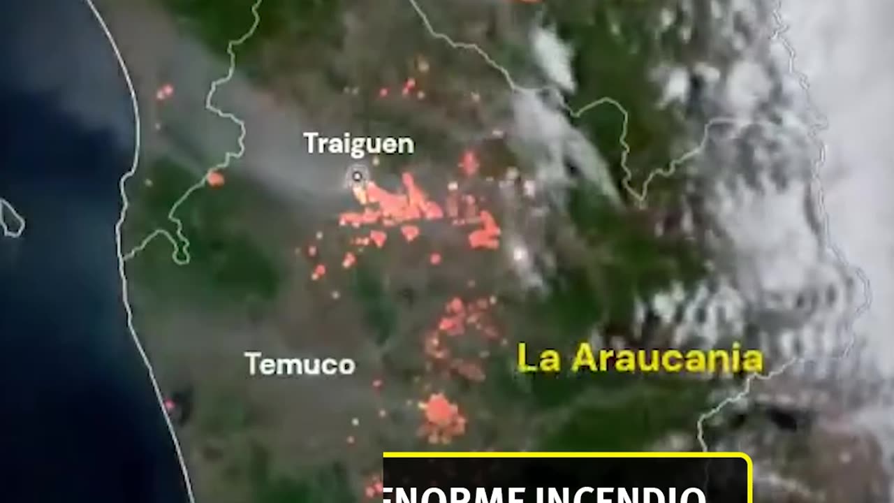 URGENTE - Grave Incendio en Traiguén, Chile