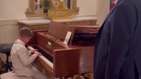 Trump's grandson, Ivanka's son, plays it even better