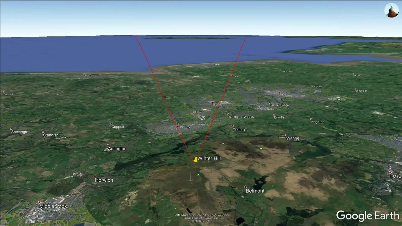The Isle of Man from a staggering 90 miles proves flat earth