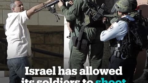 Israel allows soldiers to shoot at fleeing Palestinians