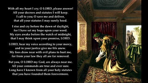 Psalm 119 part 19 v145-152. Tune: Old 110th