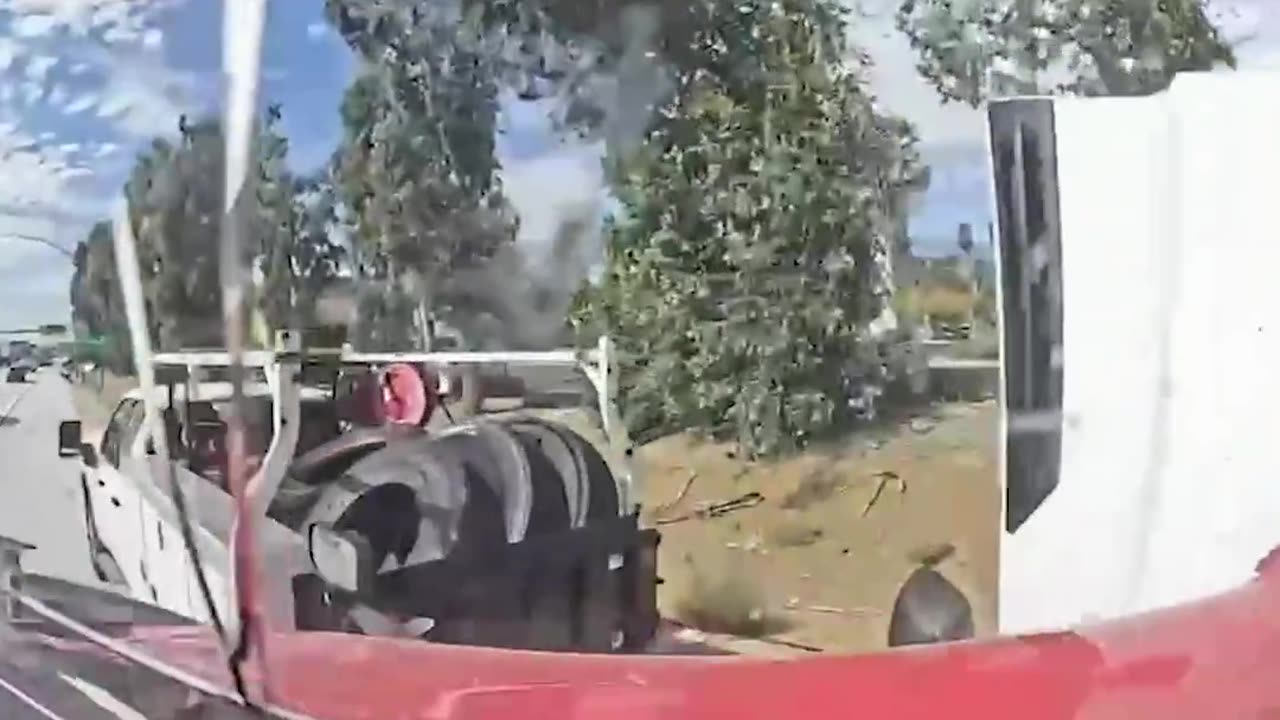 Shocking dashcam footage shows a semitruck plowing into multiple vehicles in Canada