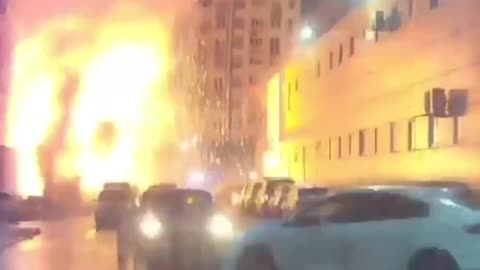 The moment of drone strike in Tver, which deviated from the course due to the work