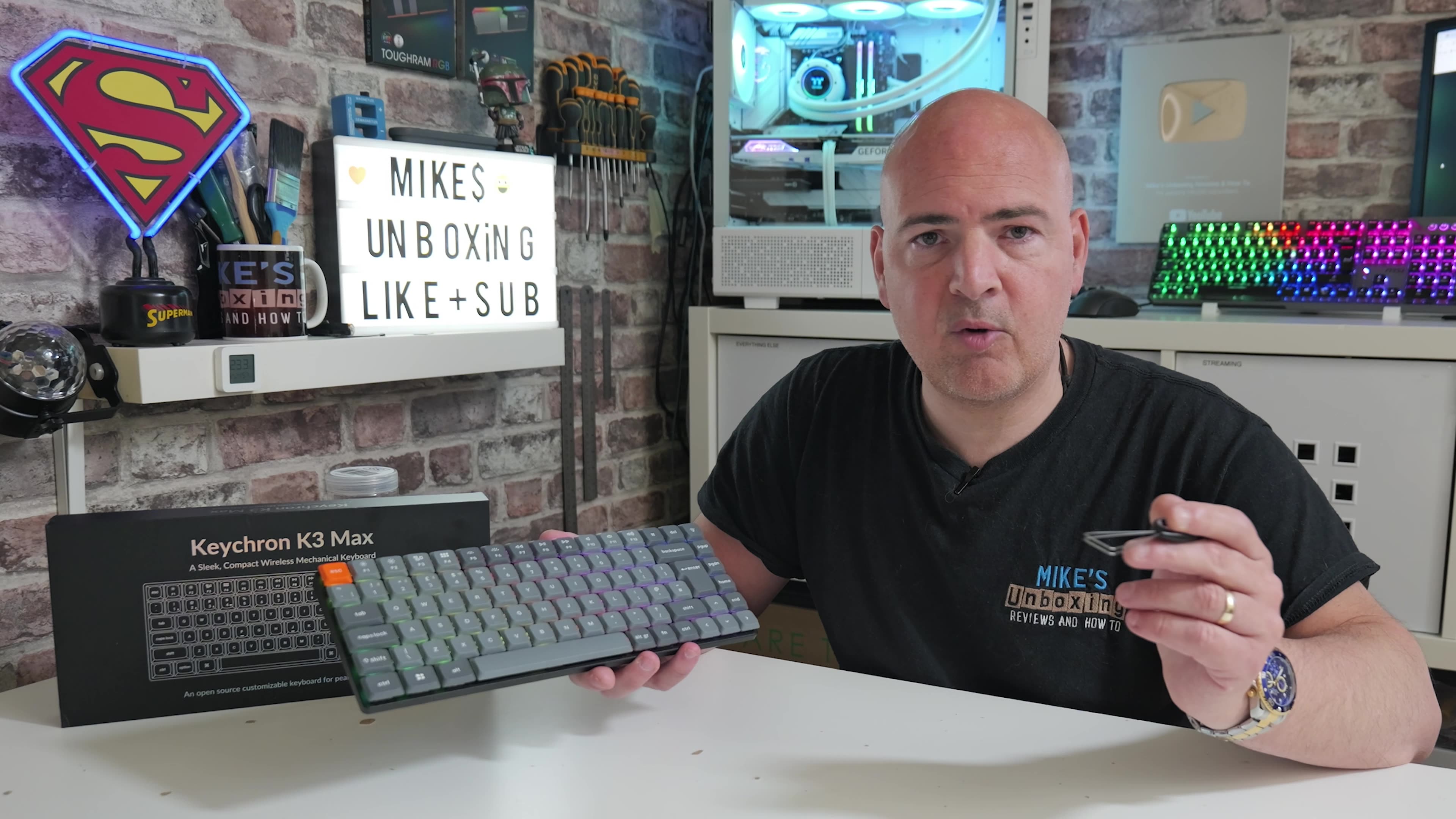 NEW IMPROVED Keychron K3 MAX Low Profile Wireless RGB ISO Hotswap Mechanical Keyboard