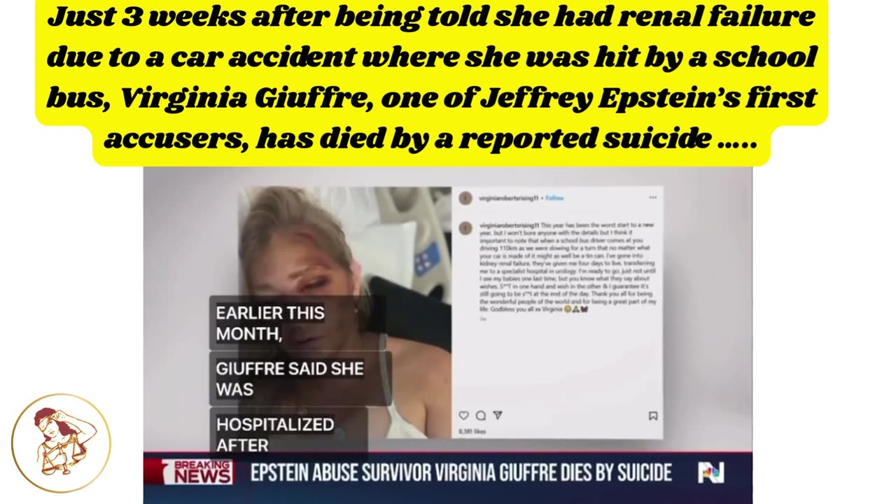 ‘I am not suicidal’ Virginia Guiffre’s Ominous Message Sparks Others to Speak Out