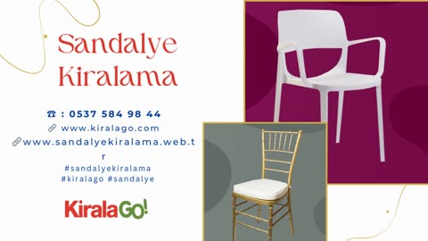 Sandalye Kiralama
