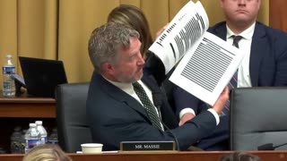 Rep. Thomas Massie Asks for FBI's Search Warrant for James O'Keefe to be Unredacted 9/17/25
