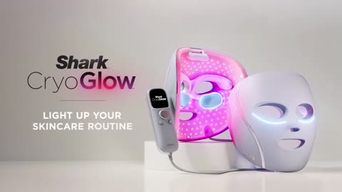 Shark CryoGlow LED Face Mask with Under-Eye Cooling, Anti-Ageing & Blemish Repair.