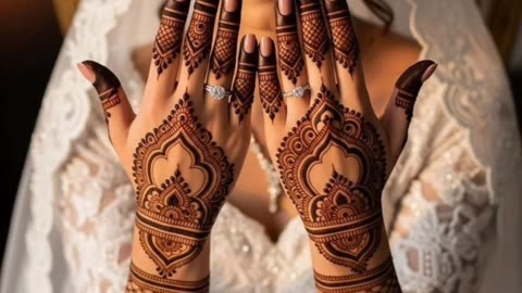 Mehndi designs for front hand, back hand and feet
