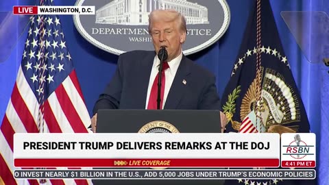 RSBN FULL Remarks by President Trump at the Department of Justice - 3-14-25